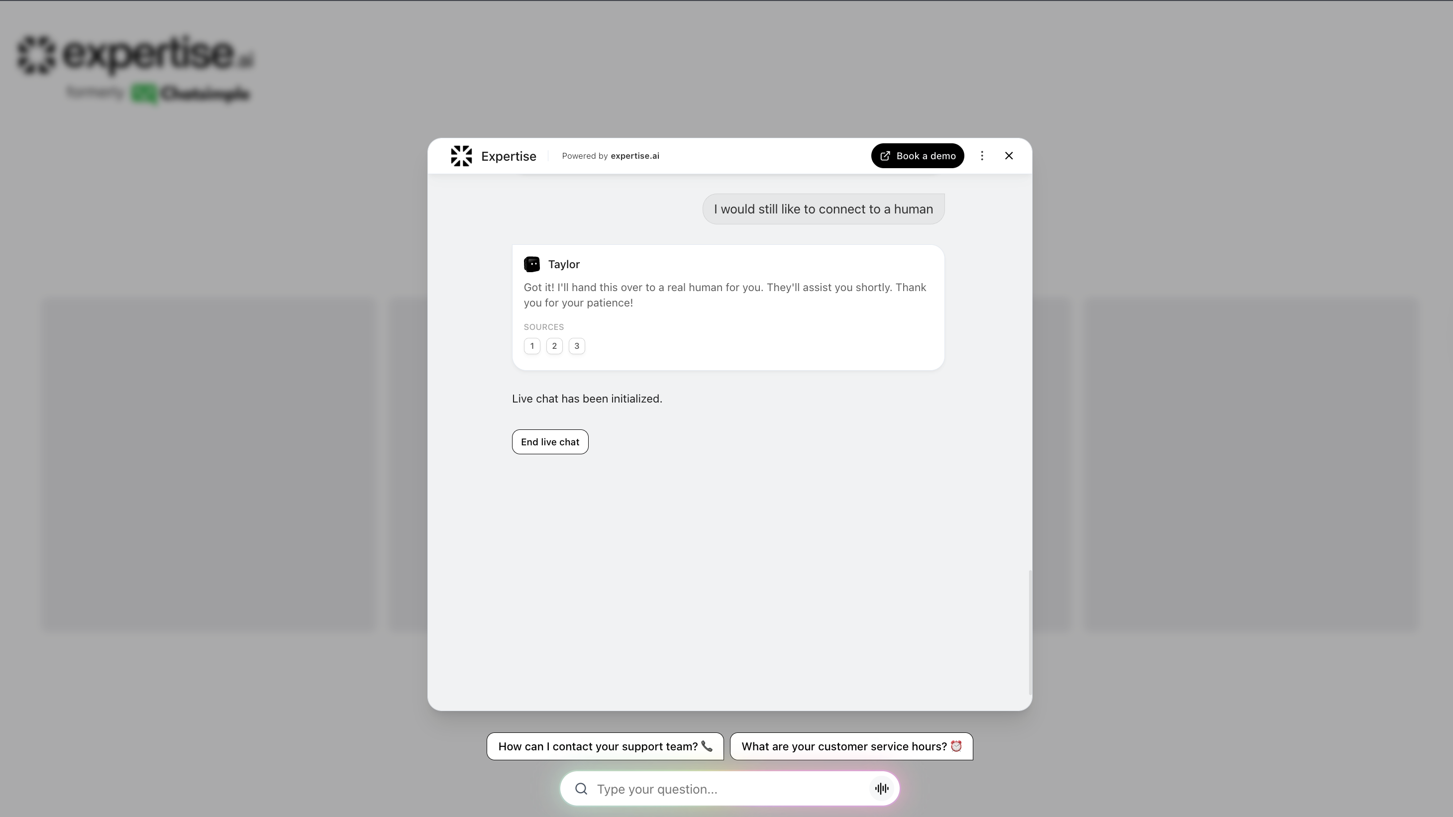 Livechat Handoff
